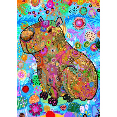 Enjoy - Puzzle Patterned Capybara - 1 000 piese