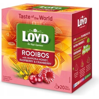 Loyd Rooibos a Manuka s malinami a brusnicami 20 x 2 g
