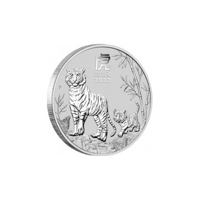 The Perth Mint stříbrná mince Lunar Series III Year of Tiger 2022 1 oz – Zboží Mobilmania