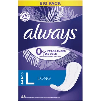 Always Daily Protect Long slipové vložky bez parfumácie 48 ks