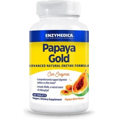 Enzymedica Papaya Gold [60 Таблетки] Папая с мента