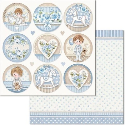 Obojstranný papier na scrapbooking "Little Boy" 30,5x30,5 cm, 1 ks