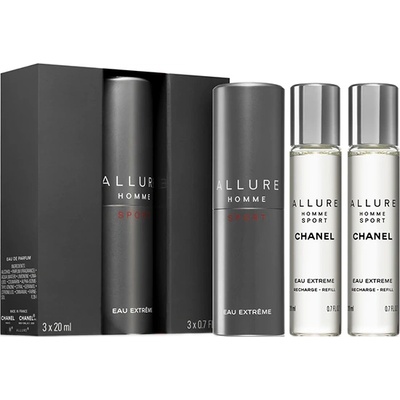 Allure Homme Sport Eau Extreme подаръчен комплект парфюмна вода 3х20мл за мъже 1 бр