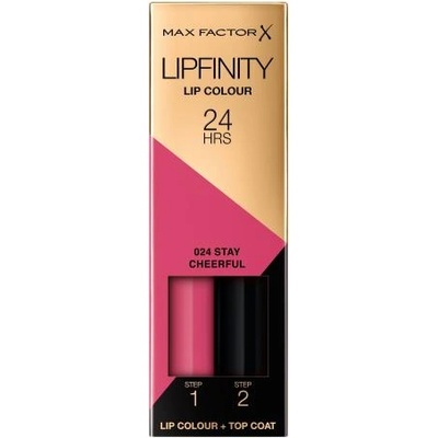 MAX Factor Lipfinity 24HRS Lip Colour дълготрайно червило с балсам 4.2 гр нюанс 024 Stay Cheerful