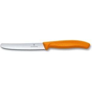 Victorinox Нож за домати и колбаси Victorinox Swiss Classic, 11 см, назъбено острие, оранжев (6.7836.L119)
