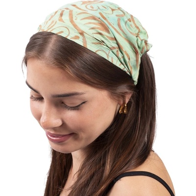 Čelenka BALI BATIK světle zelená VI.