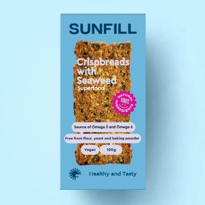 SUNFILL Křupavý chléb s mořskou řasou 100 g – Hledejceny.cz