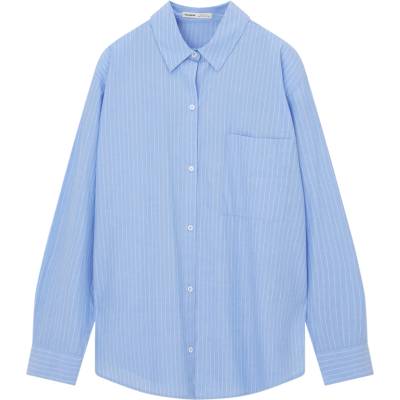 Pull&Bear Блуза синьо, размер XL