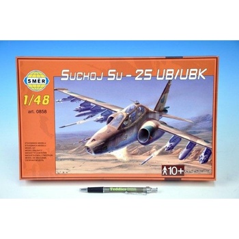 Směr plastikový model letadla ke slepení Suchoj SU-25 UB-UBK slepovací stavebnice letadlo 1:48