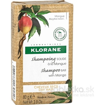Klorane Shampooing Solide À La Mangue tuhý šampón s mangom pre suché vlasy 80 g