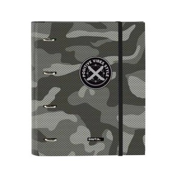 Safta Папка с пръстени Safta Stone Черен 27 x 32 x 3.5 cm