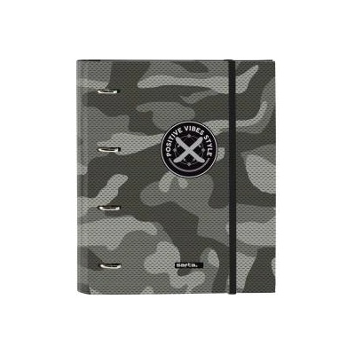 Safta Папка с пръстени Safta Stone Черен 27 x 32 x 3.5 cm