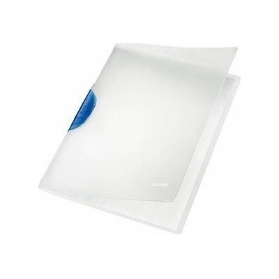 Rýchloviazač, s klipom, PP, A4, LEITZ "ColorClip Magic", modrý