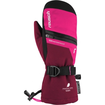 Reusch Lando R-Tex Xt mitt Dievčenské lyžiarské rukavice ružová