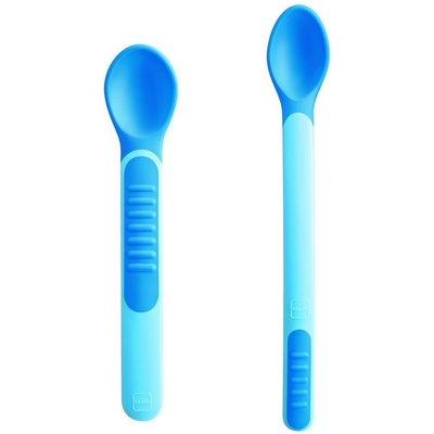 MAM LŽIČKY FEEDING SPOONS & COVER 2 ks 6+ měsíců modrá