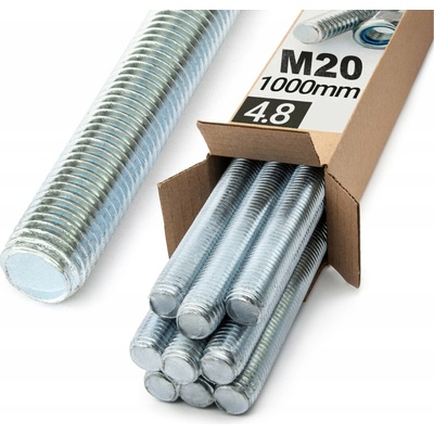 Oramat M20x1000mm (5ks) - 4.8 DIN 975 ZN - Závitová tyč
