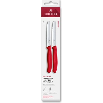 Victorinox 2 dielna sada nožov na paradajky a salámu červená 6.7831.2C1