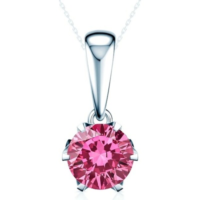 Savicki Přívěsek The Journey bílé zlato růžový laboratorní diamant TJ Z01 BR 050 LABPINK B