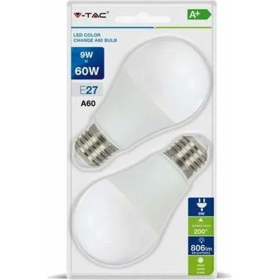 V-TAC A60 E27 9W 3700K 2x (7309)