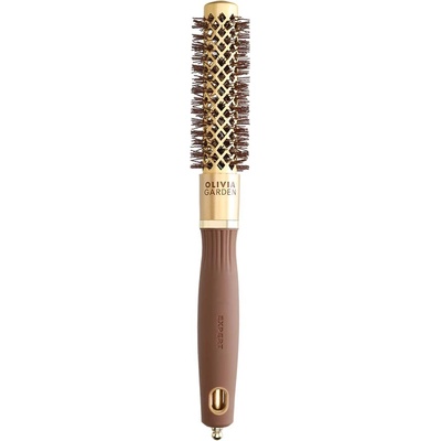 Olivia Garden Expert Blowout Shine Round Brush Gold & Brown 20 mm