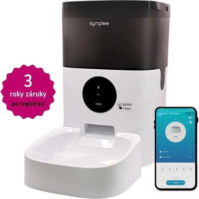 SYMPLEE AY4 l-W inteligentný automatický dávkovač krmiva s Wi-Fi pre psov a mačky