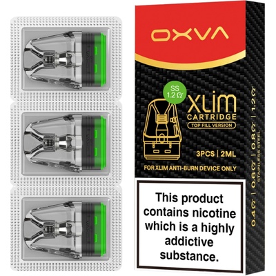OXVA Xlim SS cartridge 2 ml pre Xlim Pro 2 DNA 1,2 ohm 3 ks