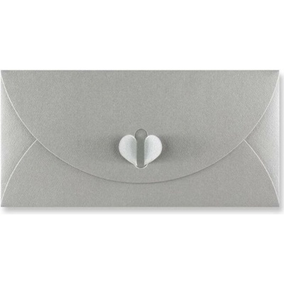 Papierová obálka Butterfly, DL (110x220mm), 250g/m2, strieborná (20ks)