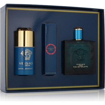 Versace Eros EDT 100 ml + EDT 10 ml + deostick 75 ml darčeková sada