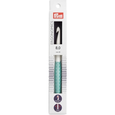 Háček s ergonomickou rukojetí Prym Ergonomics velikost 8 mm délka 17 cm