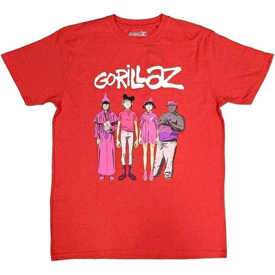 Gorillaz Cracker Island Standing Group Red L Риза (GORTS20MR03)