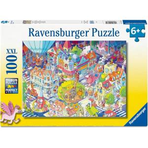 Ravensburger - Puzzle A Day in Chaosville XXL - 100 piese