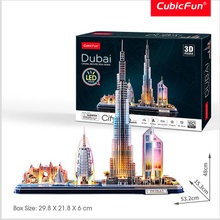 CubicFun 3D puzzle LED Dubaj 182 ks