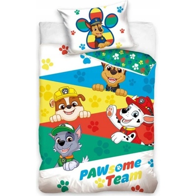 Carbotex obliečky do postieľky Paw Patrol PAW223095 100 x 135 , 60 x 40 cm
