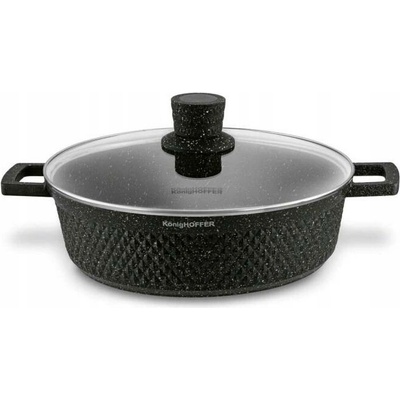 PÁNEV Indukce Mramorová HLUBOKÁ Poklice PLYN Konighoffer Escuro 28 cm