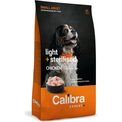 Calibra Dog Expert+ Adult Small Light & Sterilised kuřecí 6 kg