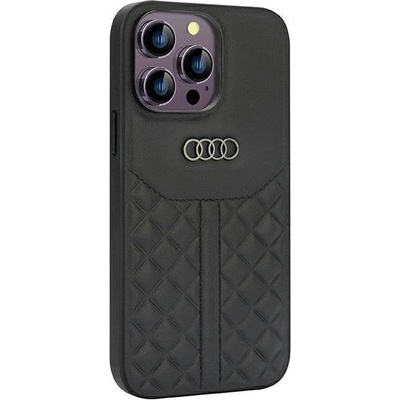 Audi Кейс Audi Genuine Leather за iPhone 14 Pro Max 6.7"", черен, AU-TPUPCIP14PM-Q8/D1-BK (KXG0074147)