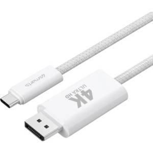4smarts Дисплей Порт Кабел, 4Smarts USB-C to Display Port 2m, Бял (540958)