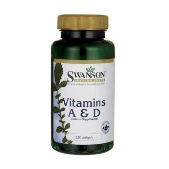 Swanson Витамини А и Д Vitamin A & D / 250 Soft. , 4275