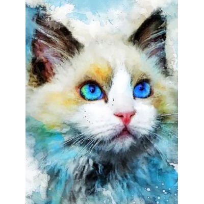 Norimpex - Puzzle Diamant painting: Blue look 30x40cm - 1 - 39 piese