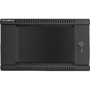 Lanberg rack cabinet 19 wall-mount 6U / 600x600 for self-assembly (flat pack), black (WF01-6606-10B)