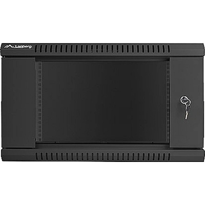 Lanberg rack cabinet 19 wall-mount 6U / 600x600 for self-assembly (flat pack), black (WF01-6606-10B)