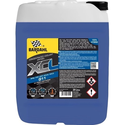 BARDAHL Антифриз хибрид Bardahl XCL G11 Син Концентрат 20 литра