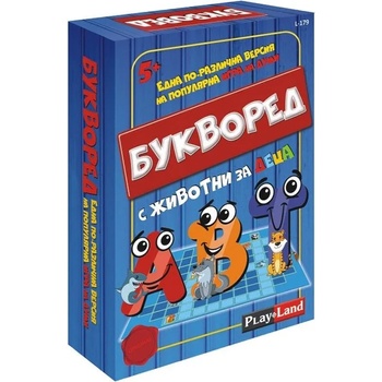 Play Land Настолна игра PlayLand - Букворед с животни за деца (L-179)