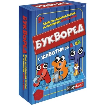 Play Land Настолна игра PlayLand - Букворед с животни за деца (L-179)