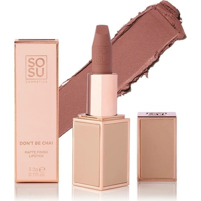 SOSU Cosmetics Matná rtěna Matte Lipsticks Don’T Be Chai 3,2 g