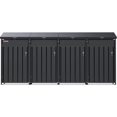 Scorpion elektro s.r.o.Přístřešek na 4 popelnice D12GG4Z antracit