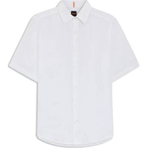 HUGO BOSS Риза с къс ръкав Boss Men's Short Sleeve Shirt - White 100