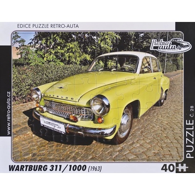 RETRO-AUTA č.28 Wartburg 311,1000 1963 40 dielov