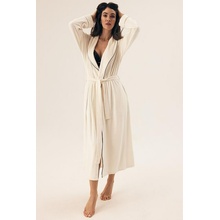 Mäkký dámsky župan Reva biely dlhý