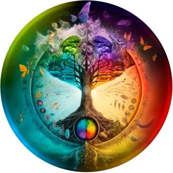 Image 1 of Дървен пъзел Wooden City, 250 части - Мандала, Дървото на живота (HE 0183-L)